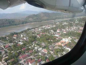 Coming in to land at Luang Prabang