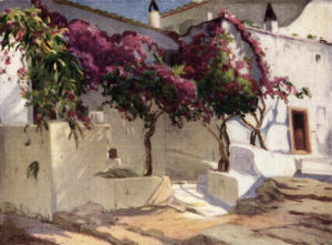 'Sunlight on an Aegean Home' from the book. Painted in 1927 by Nicolas Himona.